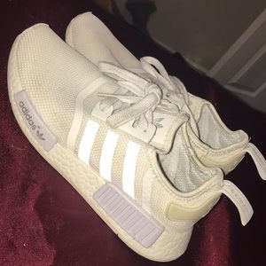 White Adidas NMD’s 7.5 MALE 9 WOMENS